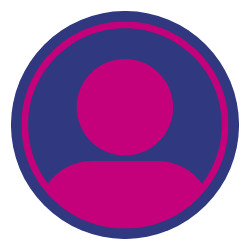 Team Logo Blauw Roze