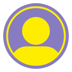 Team Logo Paars Geel